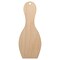 Bowling Pin Solid Unfinished Craft Wood Holiday Christmas Tree DIY Pre-Drilled Ornament